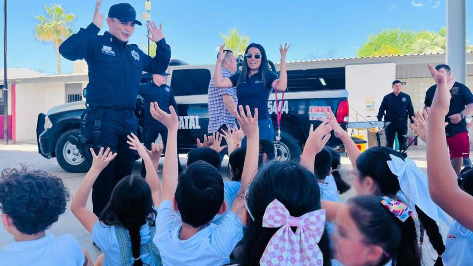Impulsa Gobierno de Sonora proximidad policial con la niñez y juventud de Caborca y General Plutarco Elías Calles